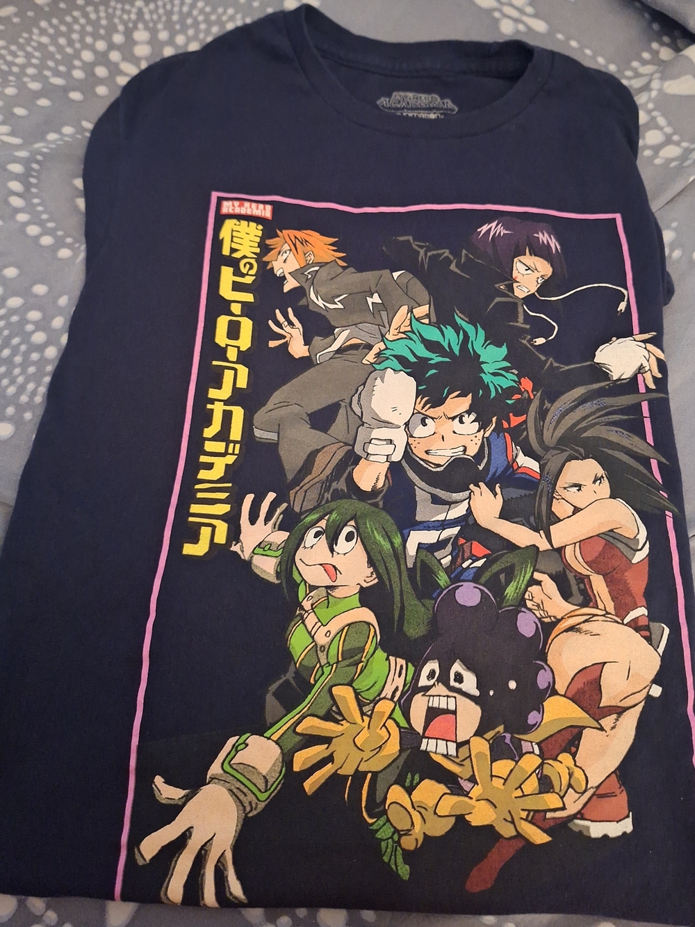 My Hero Academia Graphic Navy Short Sleeve Tee